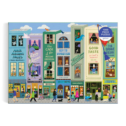 Galison Main Street Books Puzzle 1000pc