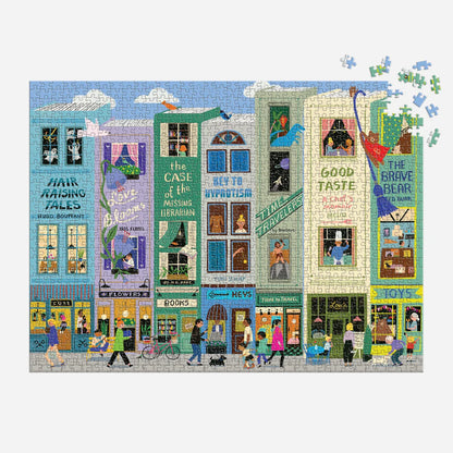 Galison Main Street Books Puzzle 1000pc