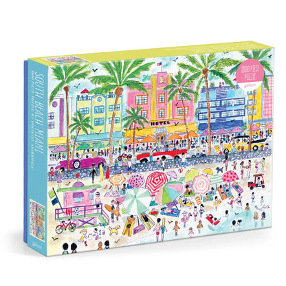 Galison Michael Storrings South Beach Miami Puzzle 1000pc