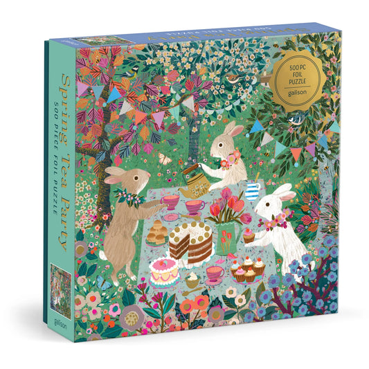 Spring Tea Party Foil Puzzle 500pc