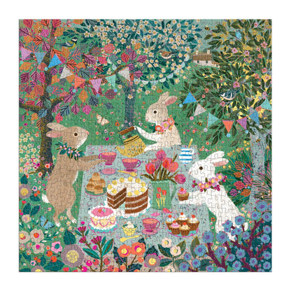 Spring Tea Party Foil Puzzle 500pc