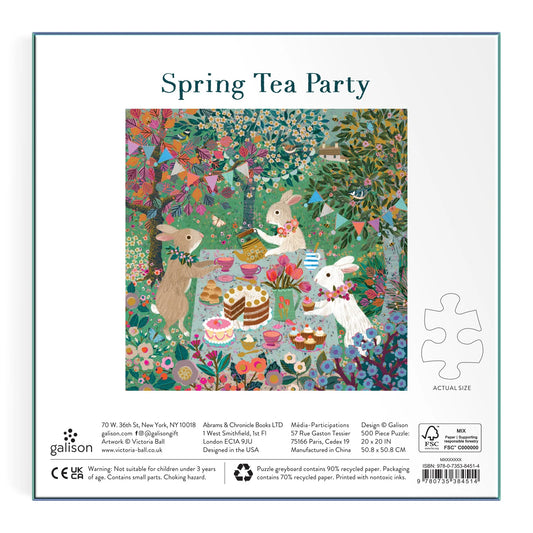 Spring Tea Party Foil Puzzle 500pc