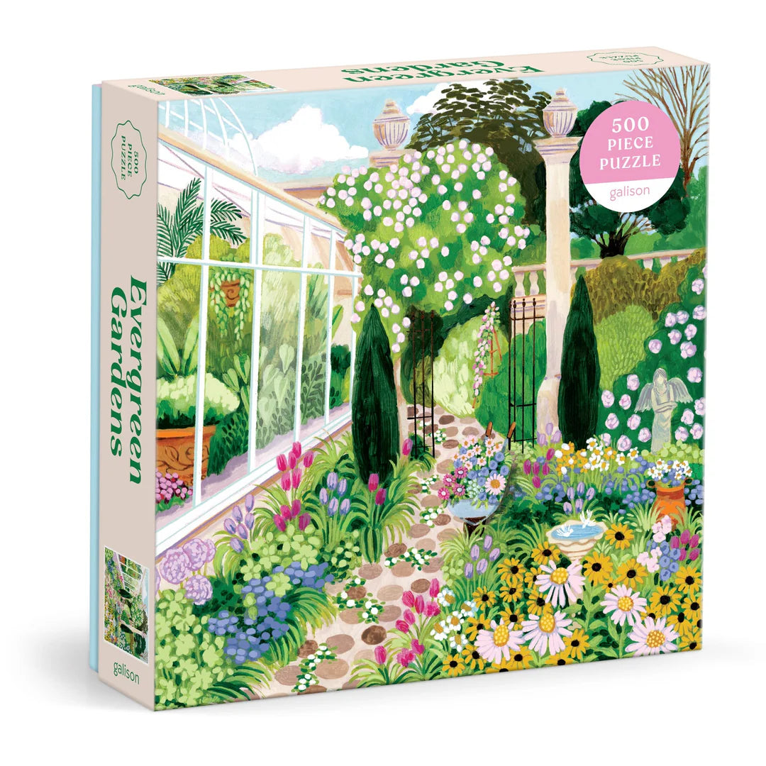 Galison Evergreen Gardens Puzzle 500pc