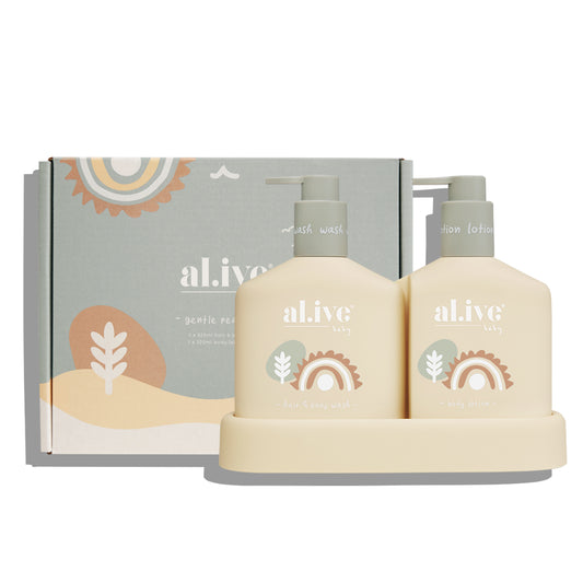 Baby Duo - Hair/Body Wash & Lotion + Tray - Gentle Pear