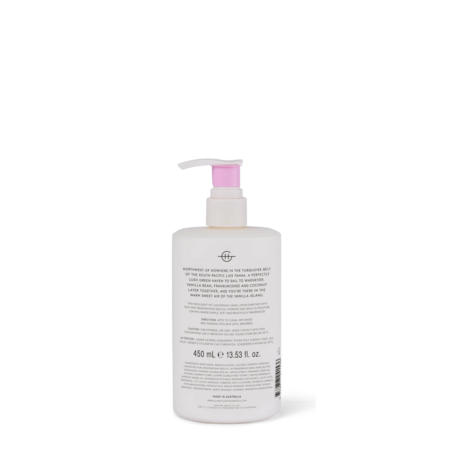 A Tahaa Affair Hand Lotion 450ml