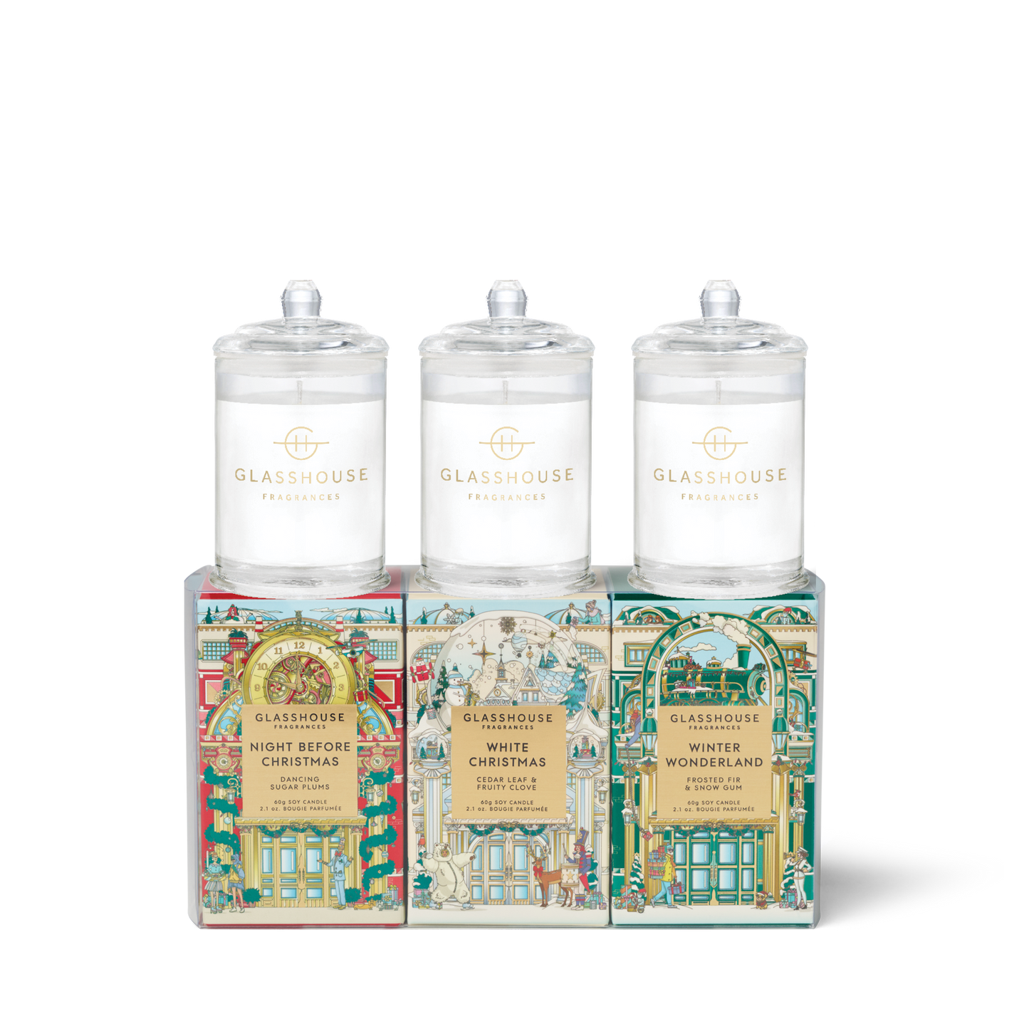 Christmas Trio 3x60g Candle