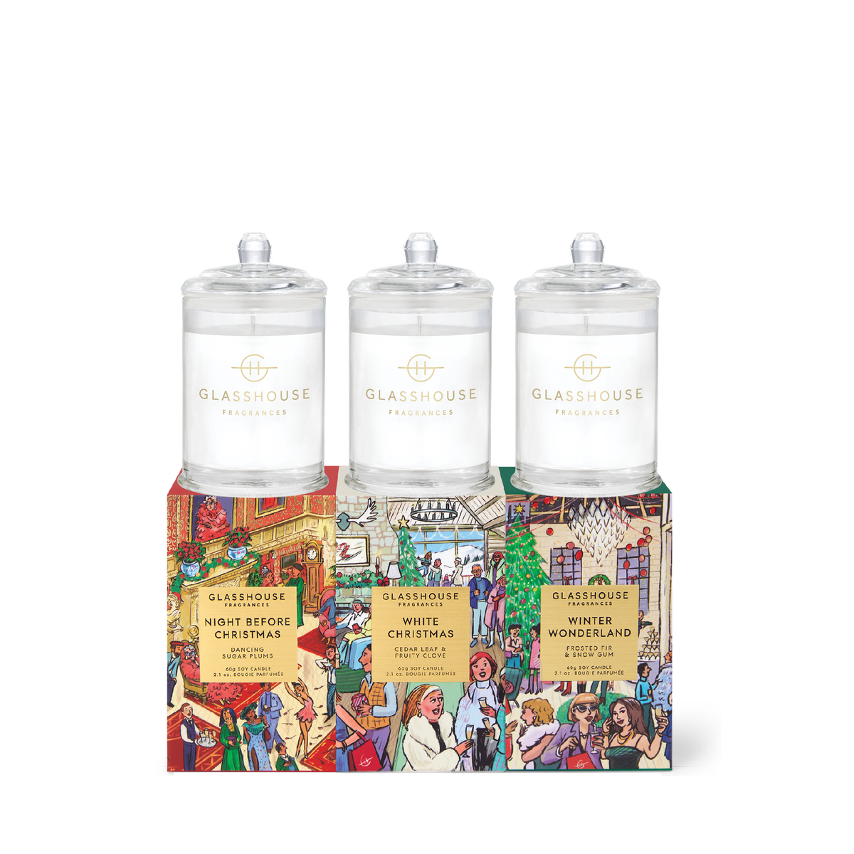 Christmas Trio 3x60g Candle