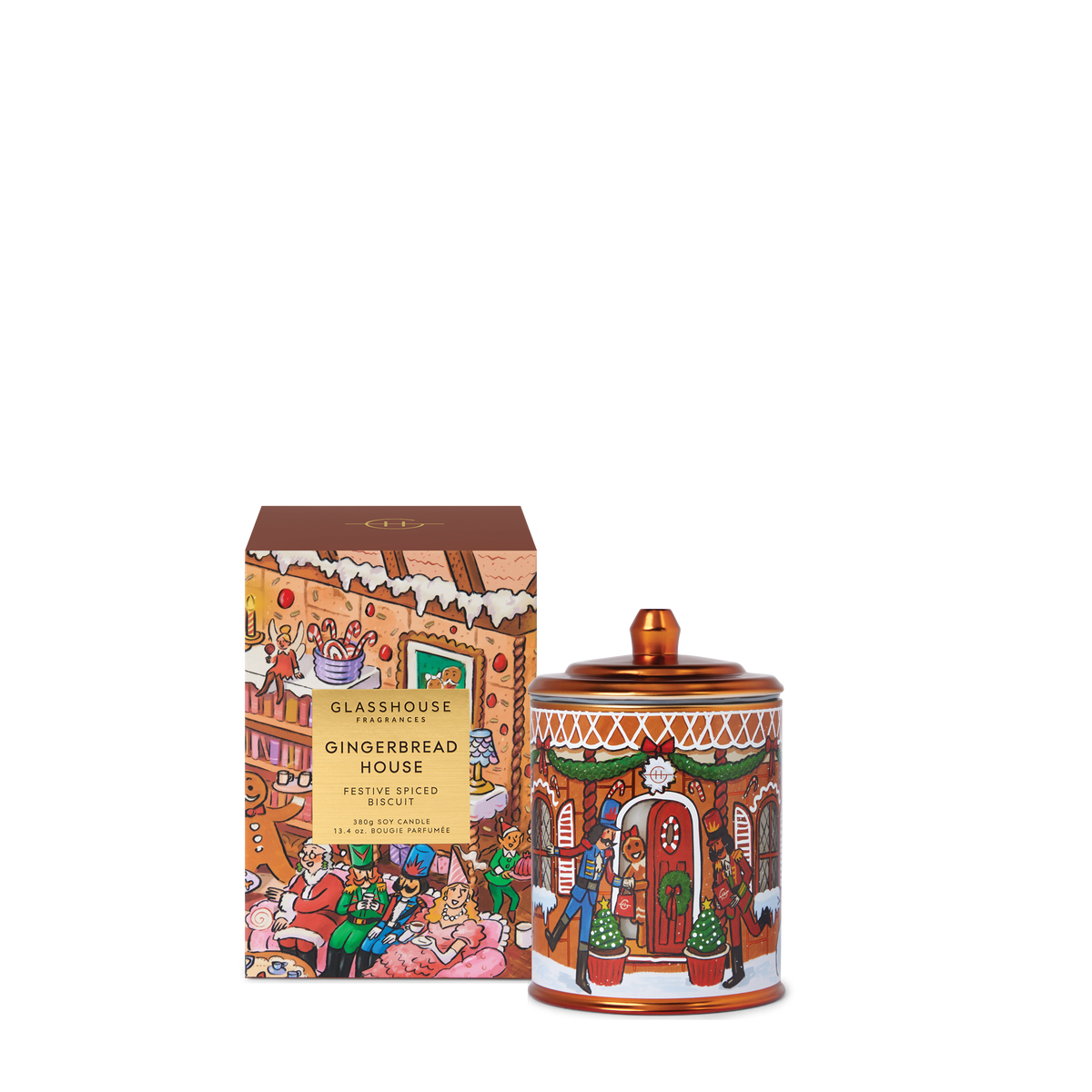 Gingerbread House 380g Candle