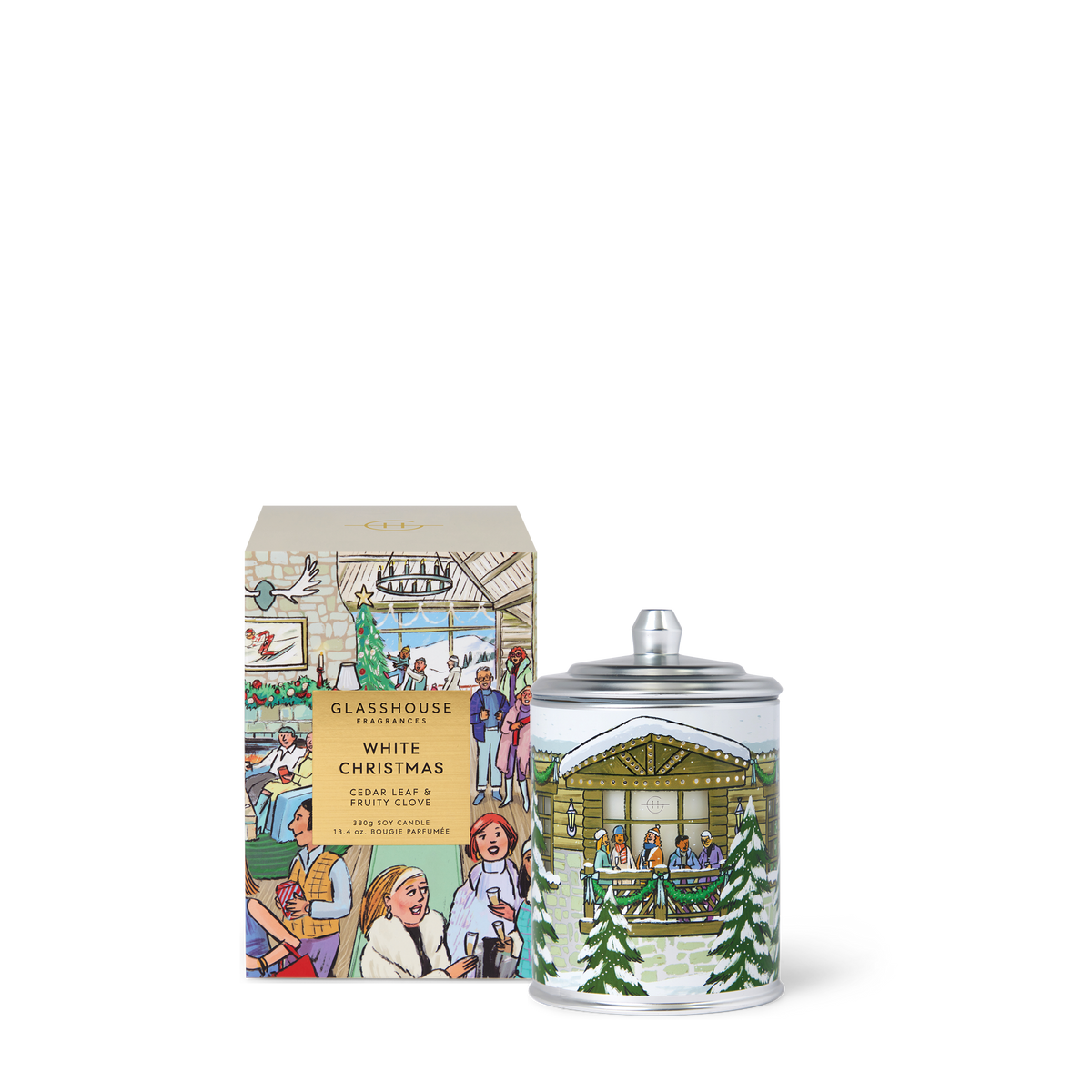 White Christmas 380g Candle