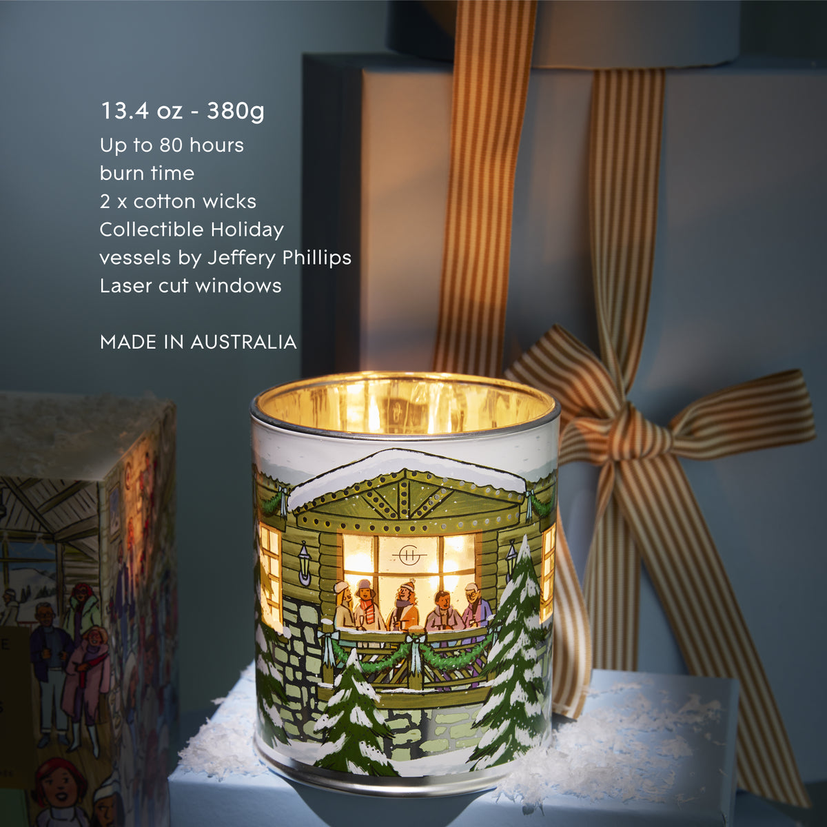 White Christmas 380g Candle