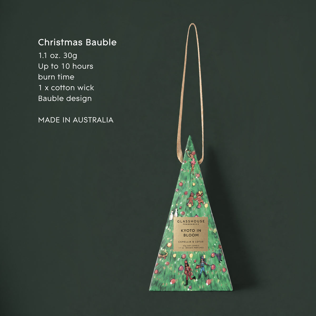 Kyoto In Bloom 30g Christmas Candle Bauble