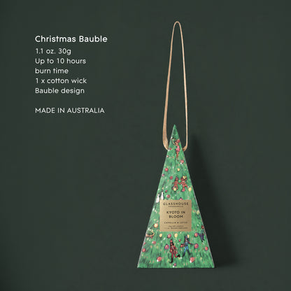 Kyoto In Bloom 30g Christmas Candle Bauble