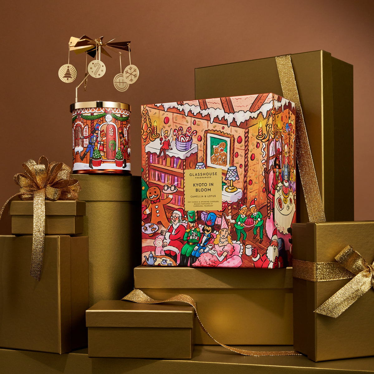 Kyoto In Bloom Spinning Carousel Gift Set
