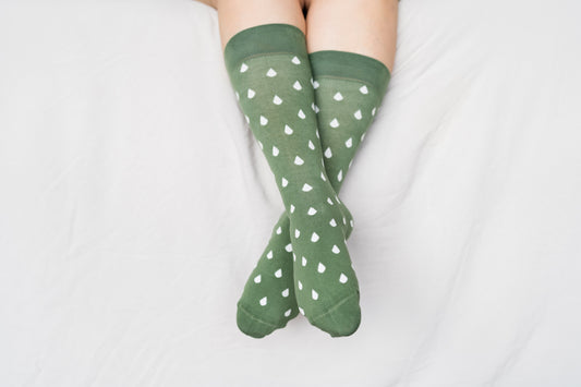 Raindrop Green Socks
