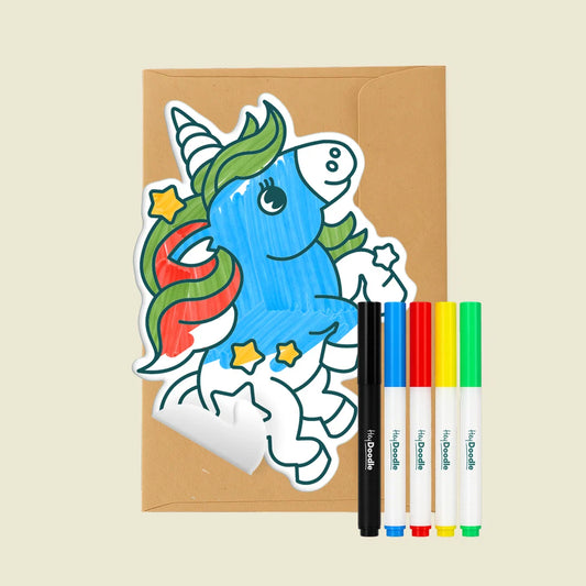 Reusable Greeting Card | Uki the Unicorn