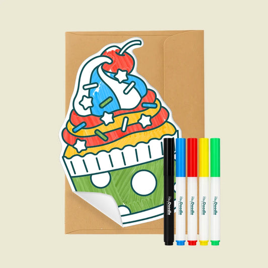 Reusable Greeting Card | Giant Cupcake