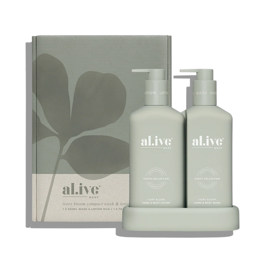 Compact Bathroom Wash & Lotion Duo | Ivory Bloom LTD ED