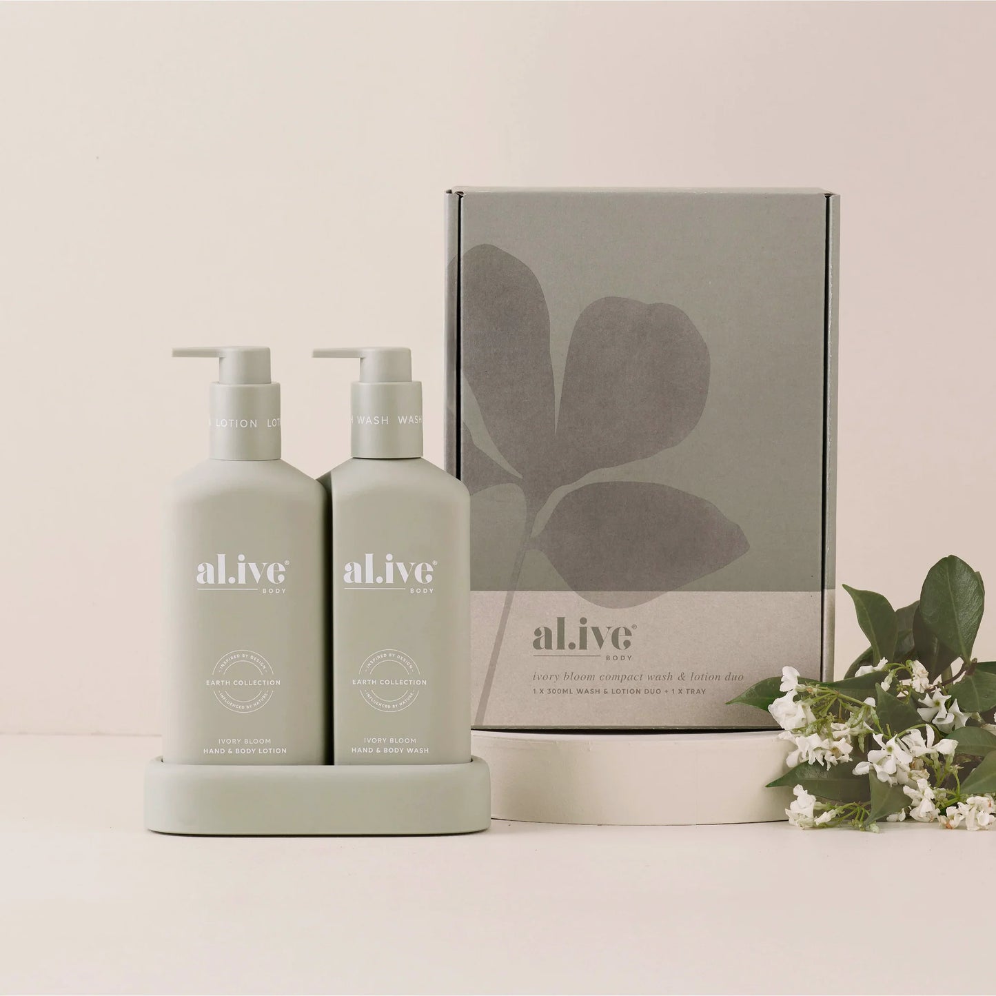 Compact Bathroom Wash & Lotion Duo | Ivory Bloom LTD ED