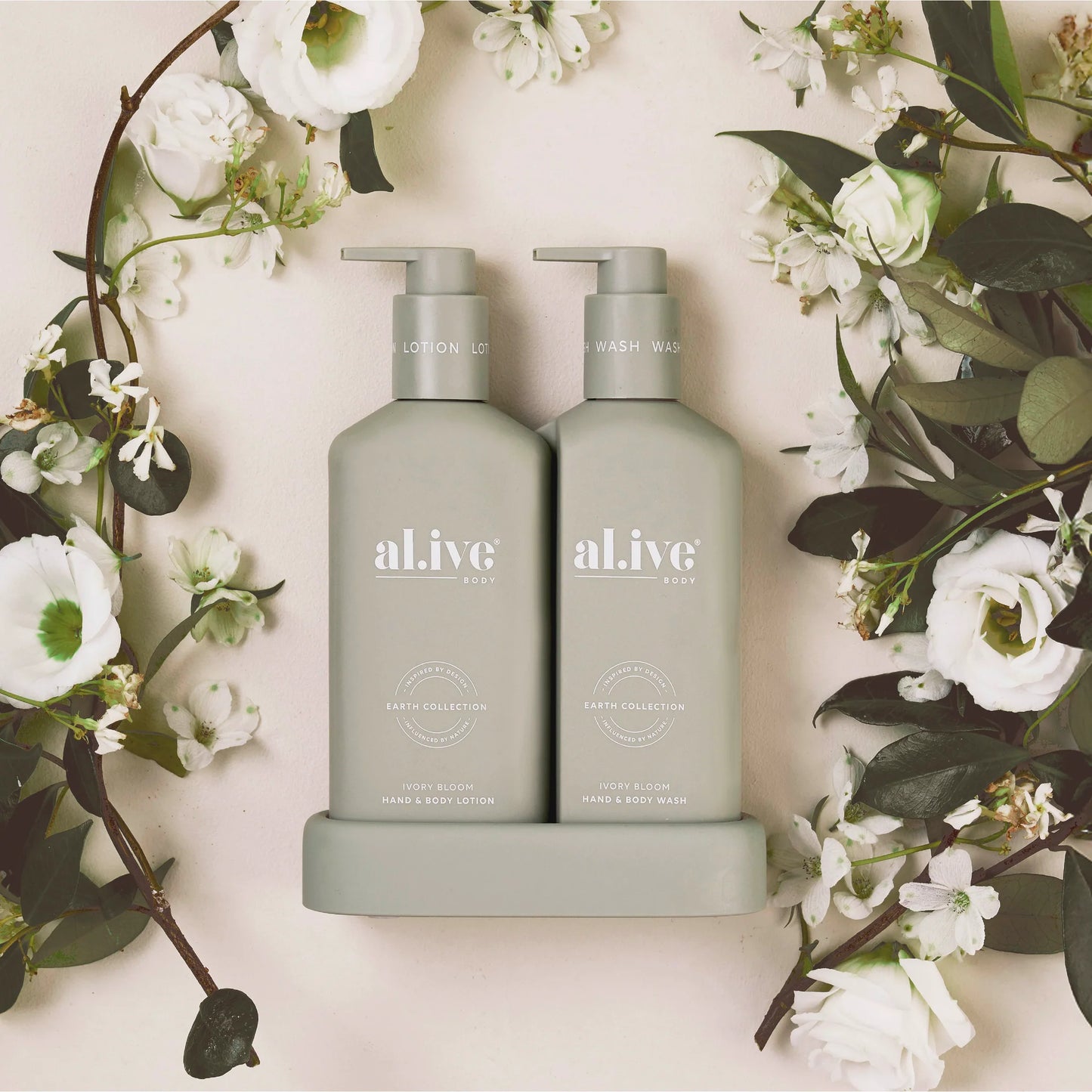 Compact Bathroom Wash & Lotion Duo | Ivory Bloom LTD ED