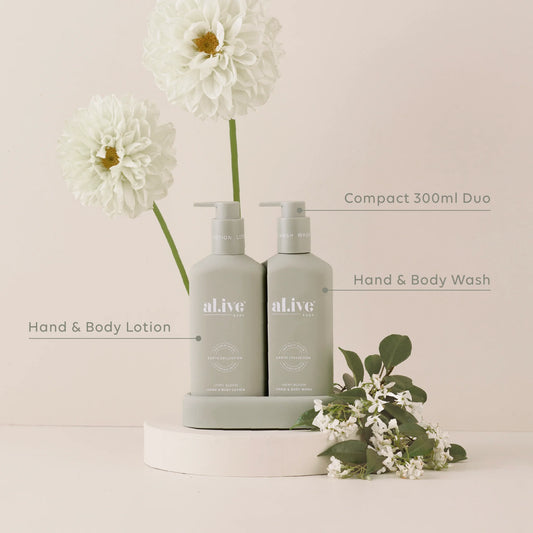 Compact Bathroom Wash & Lotion Duo | Ivory Bloom LTD ED