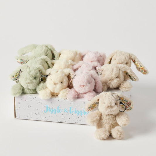 Floral Bunny Keychain