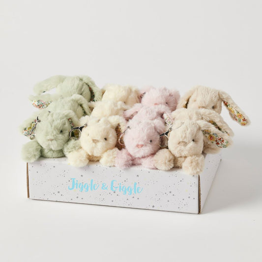 Floral Bunny Keychain