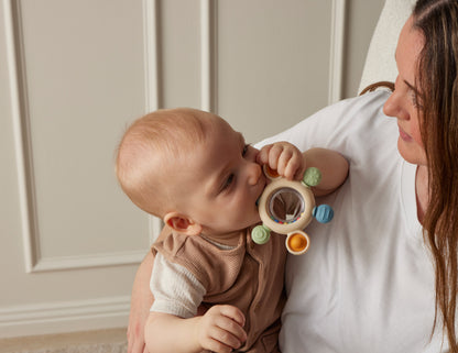 Sensory Silicone Rattle Teether