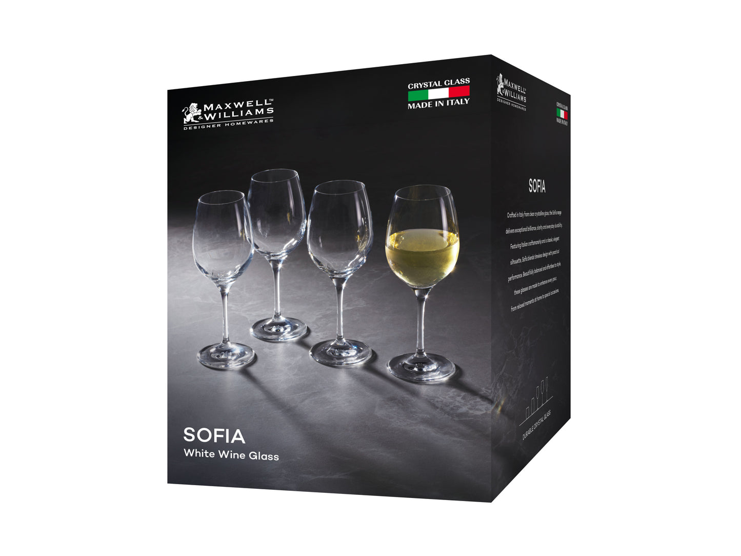 Sofia Wine Glass 370ml Set 4