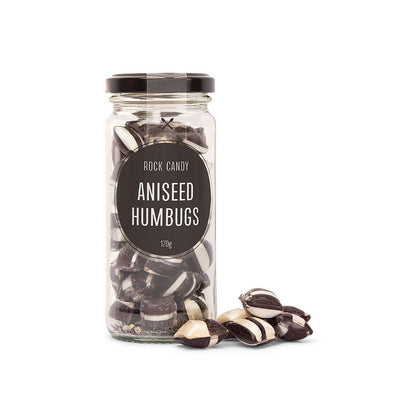 Rock Candy Jars - Aniseed Humbugs 170g