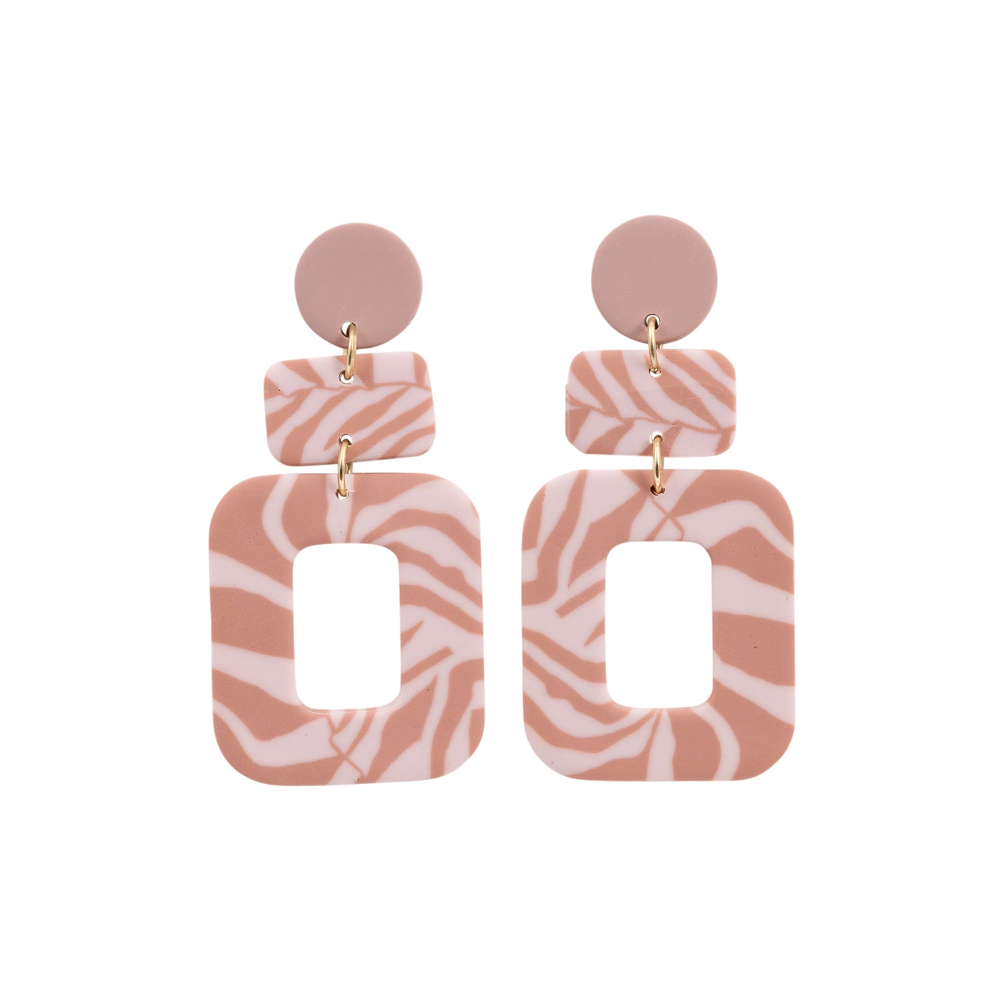 Kiki Earrings | Pink Pattern