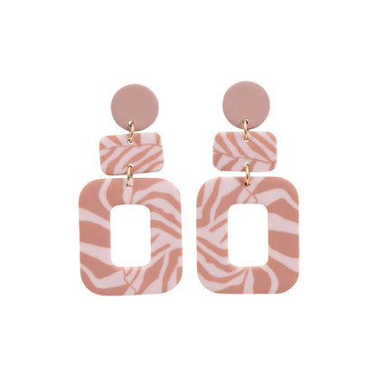 Kiki Earrings | Pink Pattern