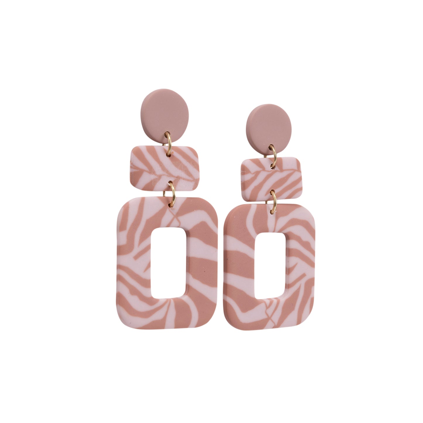 Kiki Earrings | Pink Pattern