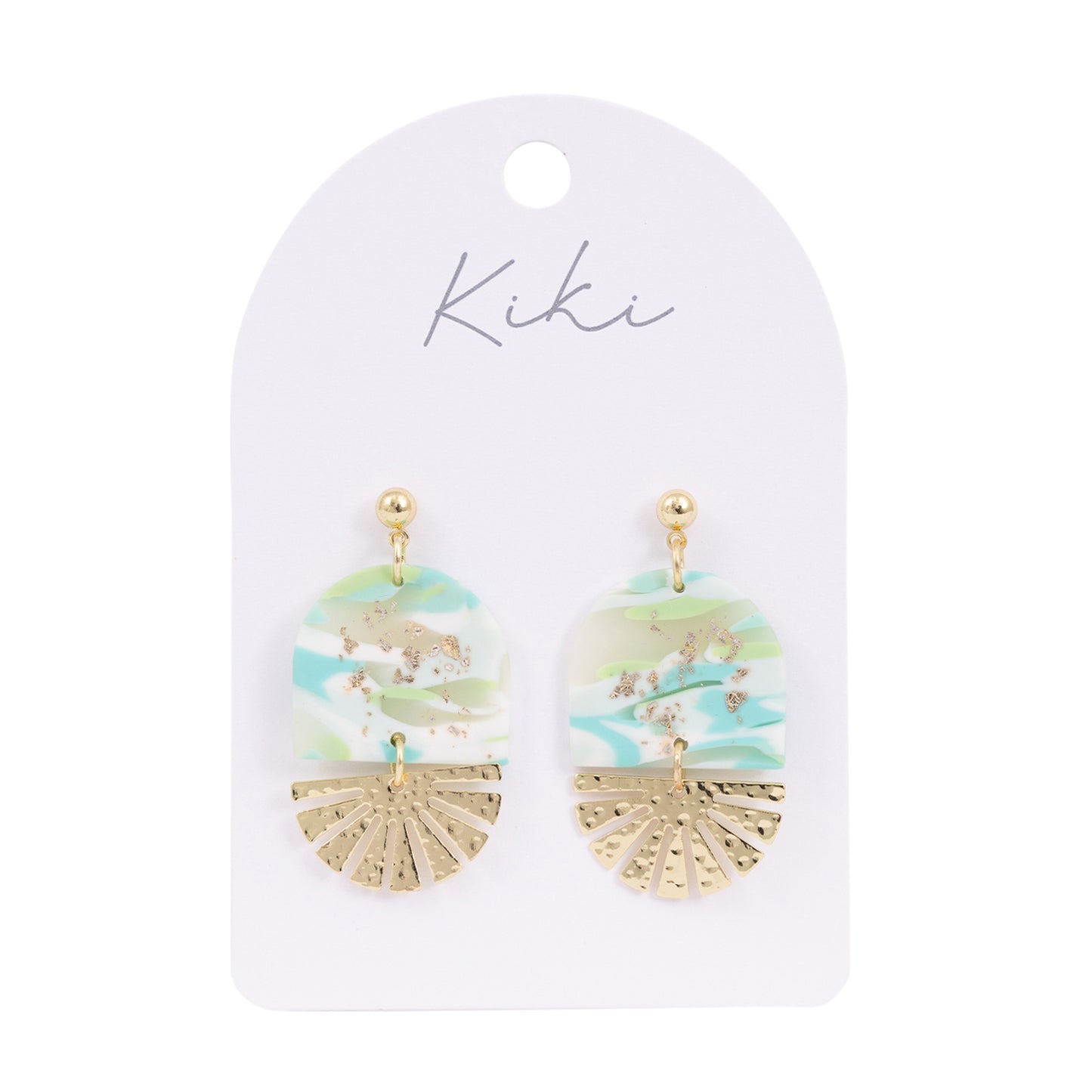 Kiki Earrings | Aqua Shimmer