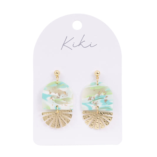 Kiki Earrings | Aqua Shimmer