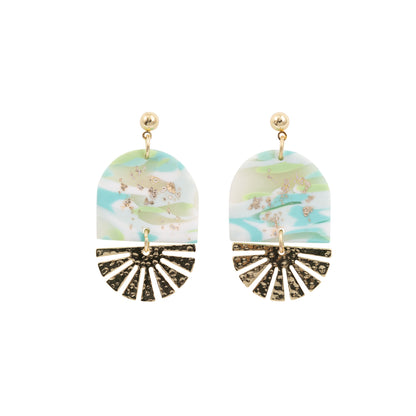 Kiki Earrings | Aqua Shimmer