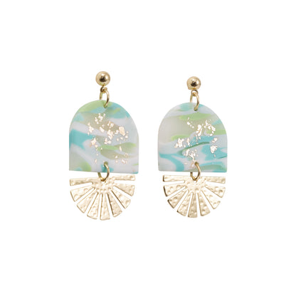 Kiki Earrings | Aqua Shimmer