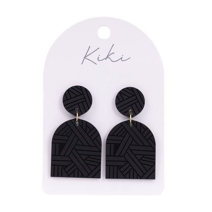 Kiki Earrings | Black Geo