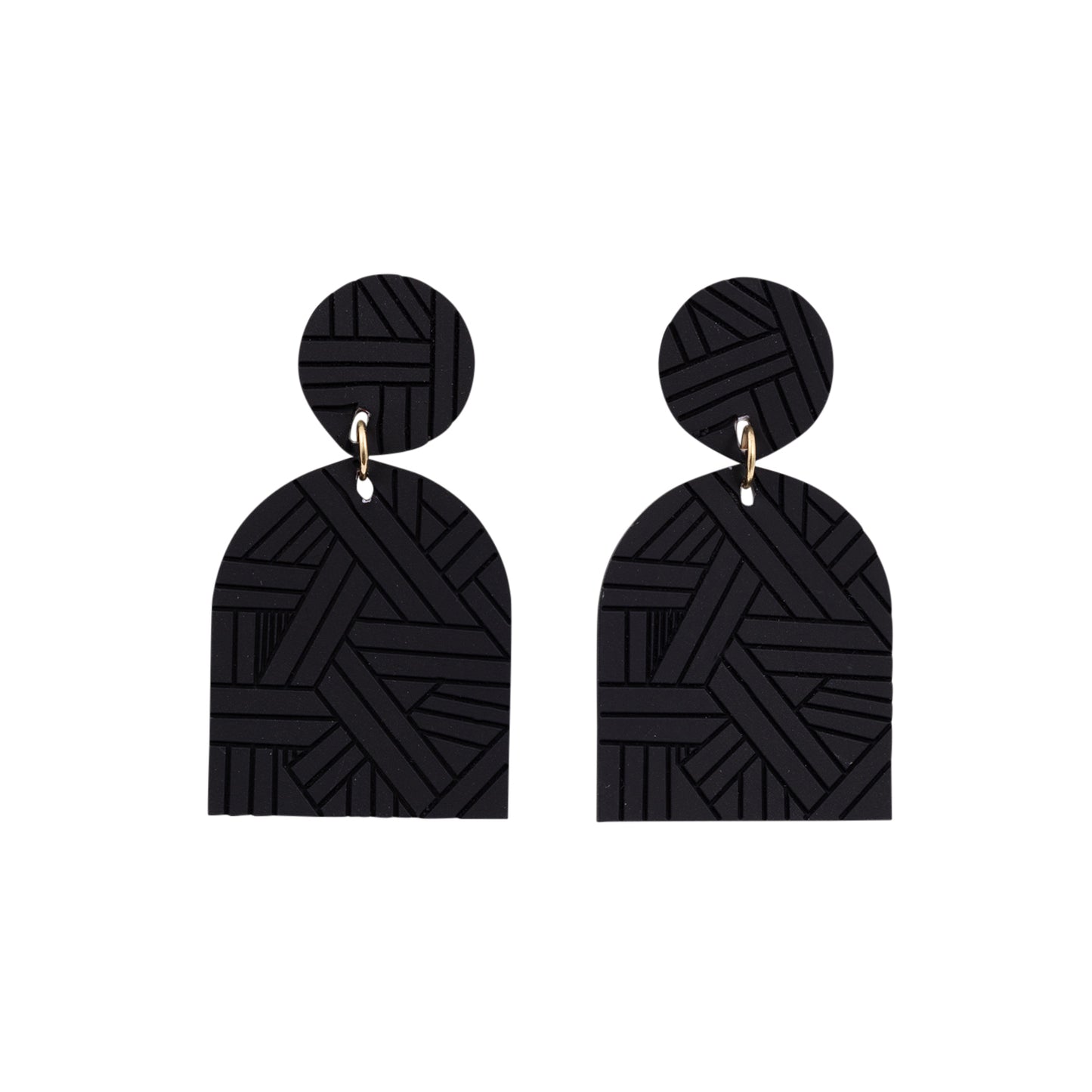 Kiki Earrings | Black Geo