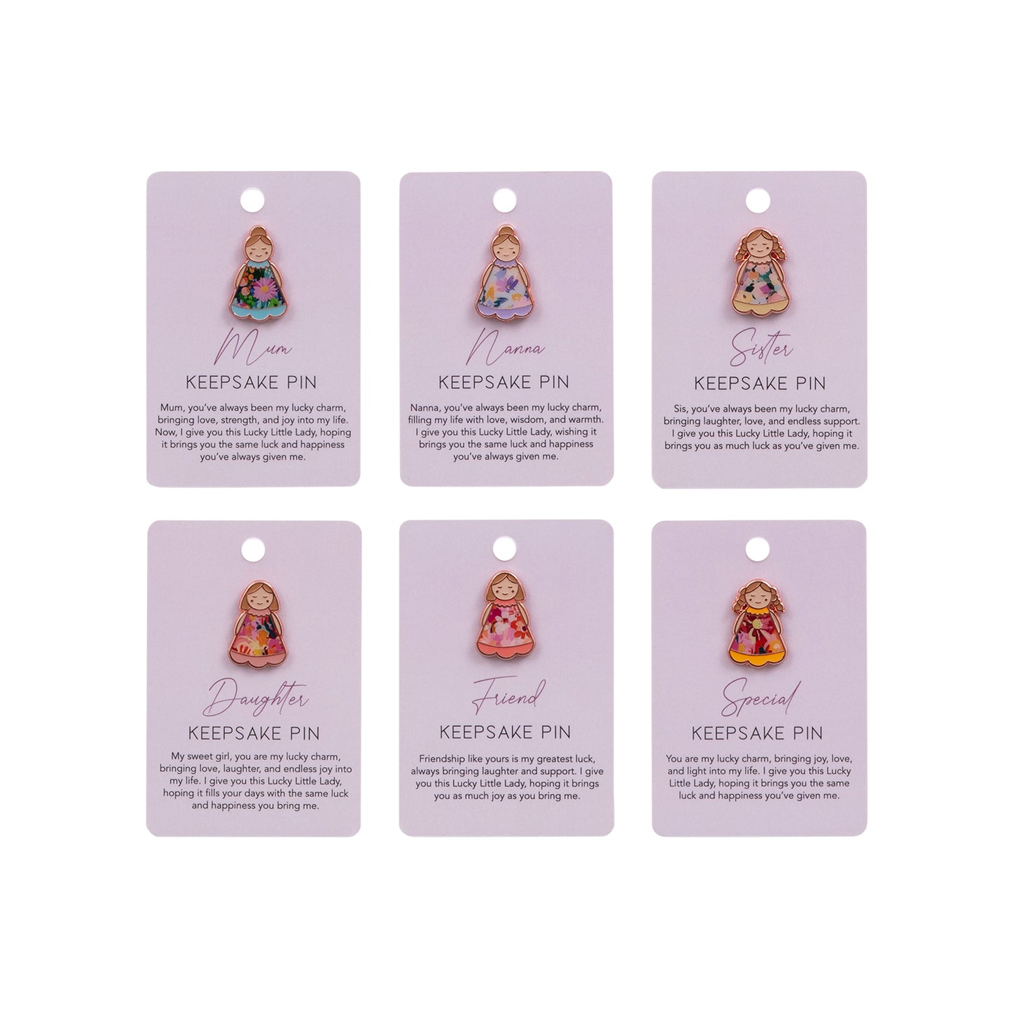 Keepsake Pin Lucky Little Ladies | Nanna