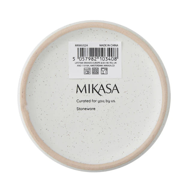 Mikasa Scallop Print Mug | Pink & Red