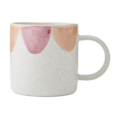 Mikasa Scallop Print Mug | Pink & Red