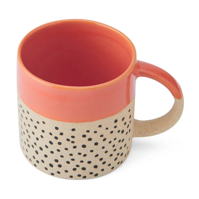 Mikasa Wax Resist Mug | Orange Glaze
