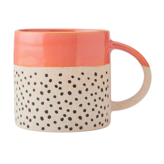 Mikasa Wax Resist Mug | Orange Glaze