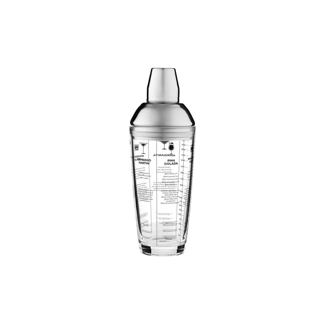 Glass Cocktail Recipe Shaker