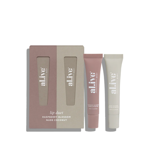 Lip Duet - Raspberry Blossom & Nude Coconut