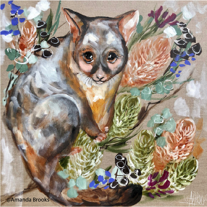 Lilli Rock Magnet - Flora Fauna & Feathers