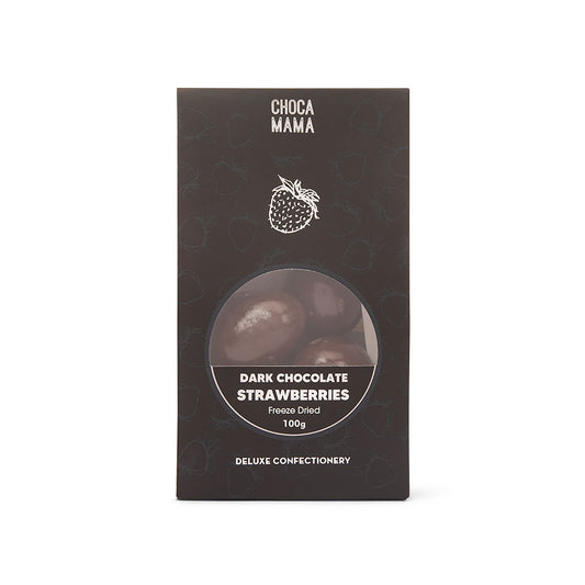 Dark Chocolate Freeze Dried Strawberries 100g