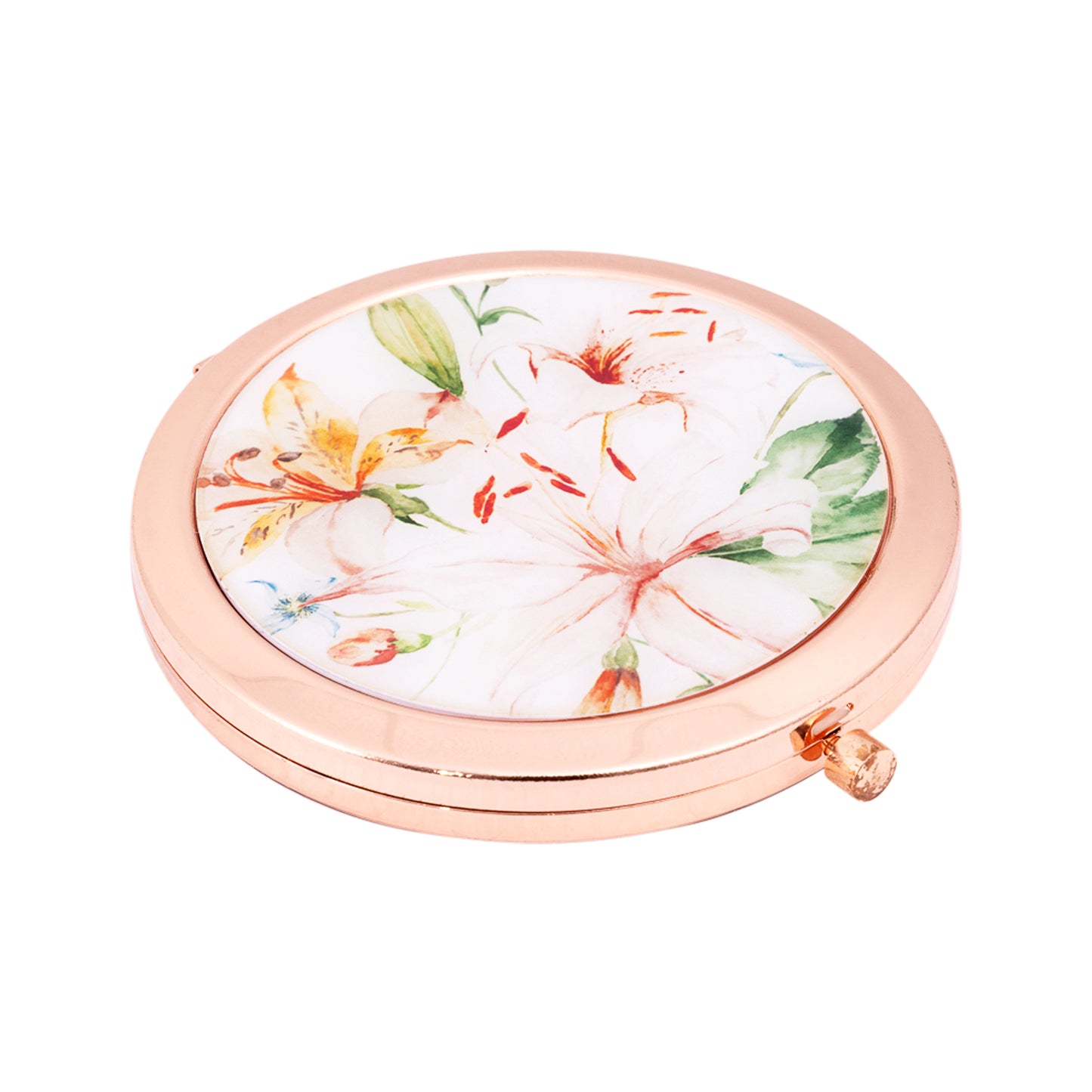 Compact Mirror Floral