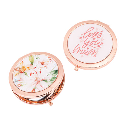 Compact Mirror Floral