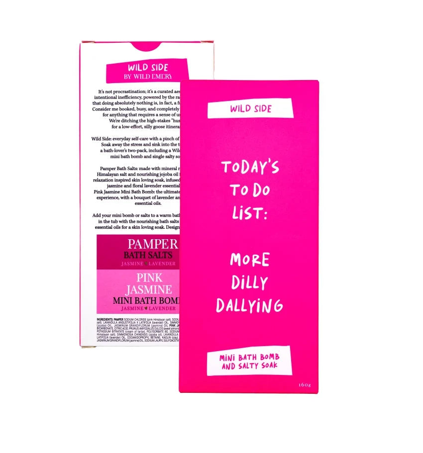 Today's To Do List: More Dilly Dallying  - Mini Bath Bomb & Salty Soak